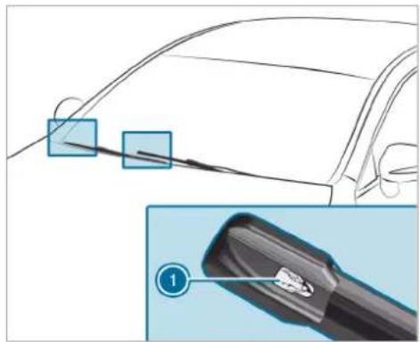 Mercedes-Benz GLE (2022) - Replacing the windscreen wiper blades - 1