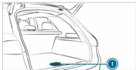 Mercedes-Benz GLE (2022) - WARNING Risk of injury due to an open load compartment floor - 2