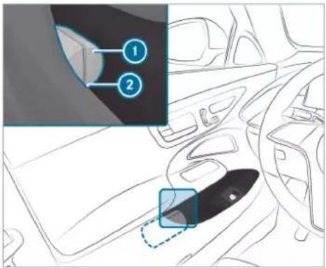 Mercedes-Benz GLE (2022) - Removing the safety vest - 1