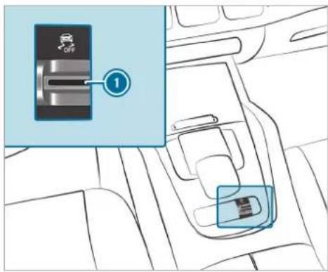 Mercedes-Benz GLE (2022) - Activating/deactivating ESP ^® (with Off-road package or E-Active Body Control) - 1