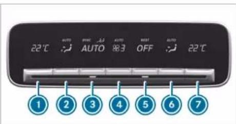 Mercedes-Benz GLE (2022) - Automatically controlling the climate control in the rear - 1