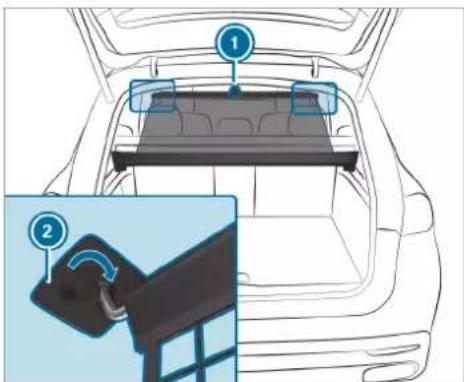 Mercedes-Benz GLE (2022) - Attaching the partitioning net - 2