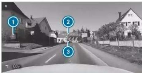 Mercedes-Benz GLE (2022) - Route guidance with augmented reality - 1
