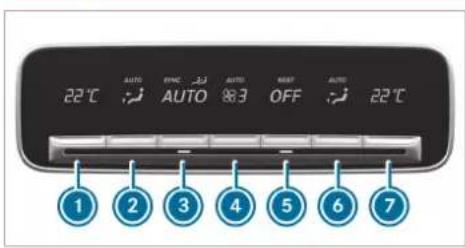 Mercedes-Benz GLE (2022) - Switching the climate control in the rear on/off - 1