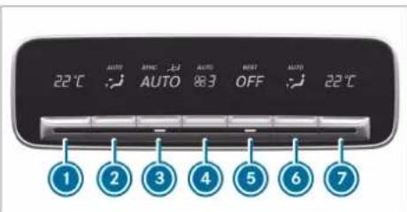 Mercedes-Benz GLE (2022) - Switching the residual heat in the rear on/off - 1