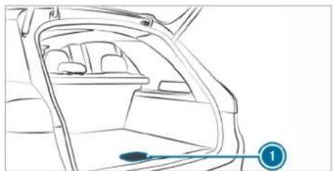 Mercedes-Benz GLE (2022) - Opening or closing the stowage space under the load compartment floor - 3