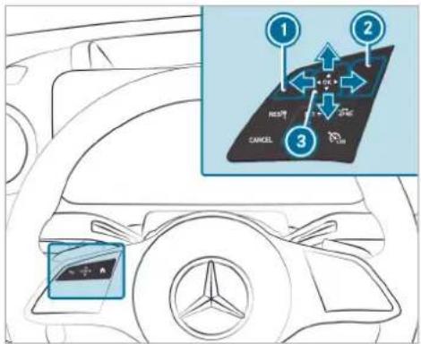 Mercedes-Benz GLE (2022) - Operating the driver's display - 2