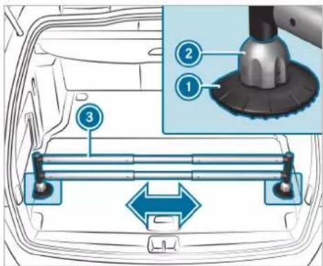 Mercedes-Benz GLE (2022) - WARNING Risk of injury due to an open load compartment floor - 2