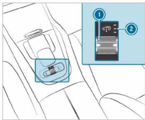 Mercedes-Benz GLE (2022) - Raising the vehicle (vehicles without Off-road package) - 3