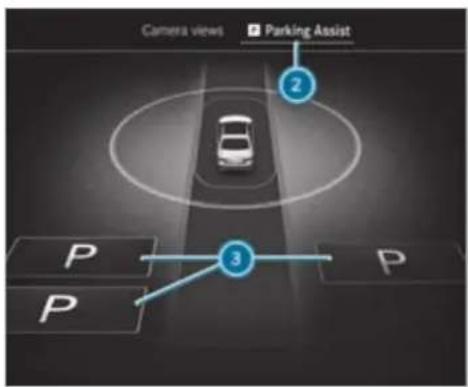 Mercedes-Benz S-Class (2022) - A WARNING Risk of accident due to objects located above or below the detection range of Active Parking Assist - 4