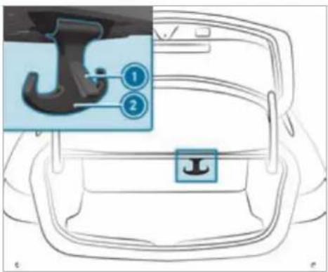 Mercedes-Benz S-Class (2022) - Using the bag hooks - 1