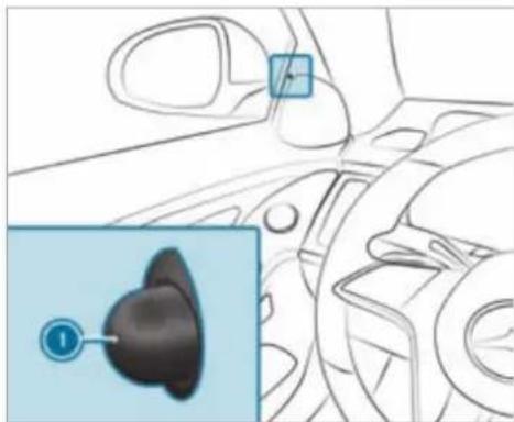 Mercedes-Benz S-Class (2022) - Indicator lamp of the vehicle locking system - 1