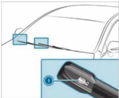 Mercedes-Benz S-Class (2022) - WARNING Risk of becoming trapped if the windscreen wipers are switched on while wiper blades are being replaced - 3