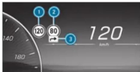 Mercedes-Benz S-Class (2022) - Function of Traffic Sign Assist - 1