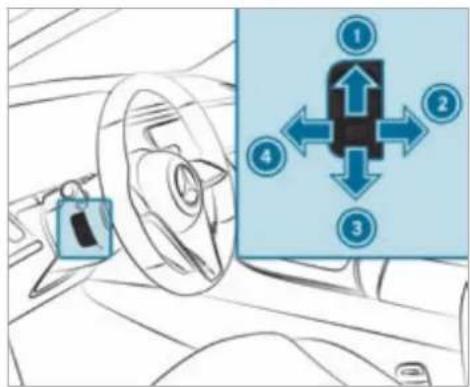 Mercedes-Benz S-Class (2022) - Adjusting the steering wheel electrically - 1