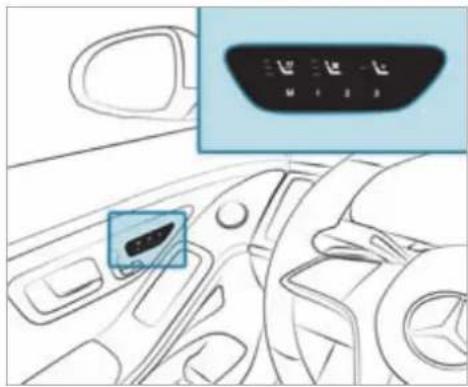 Mercedes-Benz S-Class (2022) - Operating the memory function - 1