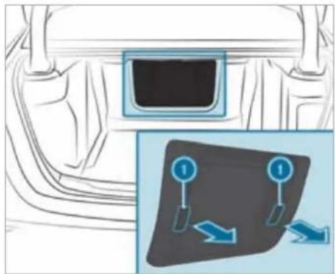 Mercedes-Benz S-Class (2022) - Removing or fitting the refrigerator box - 1