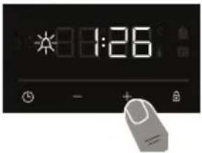 Kluge KTE1020B - Audible warning time adjustment - 2