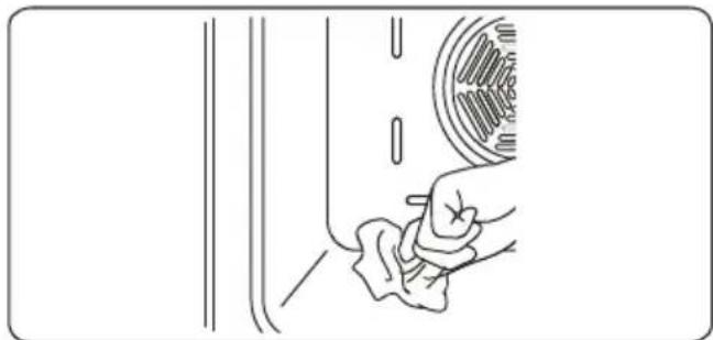 Kluge KTE1020B - Cleaning the Inside of the Oven - 1