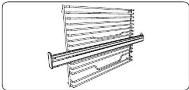 Kluge KTE1030B - Wire Rack with Easyfix Full Extension Telescopic Rail - 1