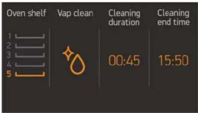 Kluge KTE1040B - Cleaning end time - 1