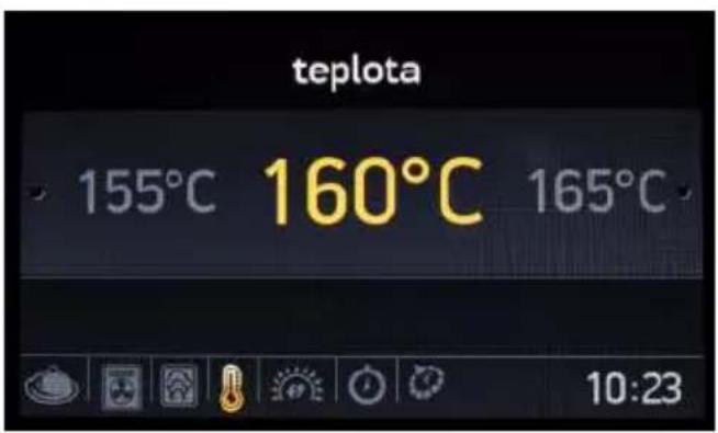 Kluge KTE1040B - Animovaný displej zobrazuje: - 2