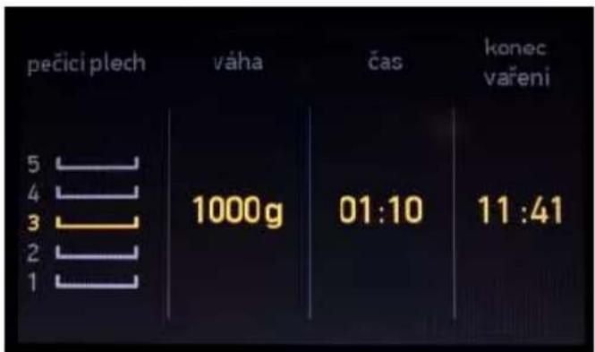 Kluge KTE1040B - Doba ukončení pečení - 1