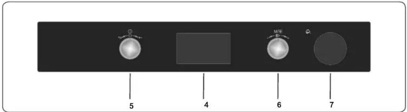 Kluge KTE1040B - Ovládací panel - 1