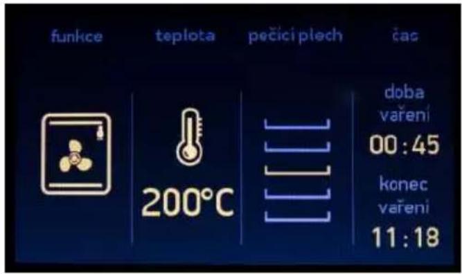 Kluge KTE1040B - Doba ukončení pečení - 1