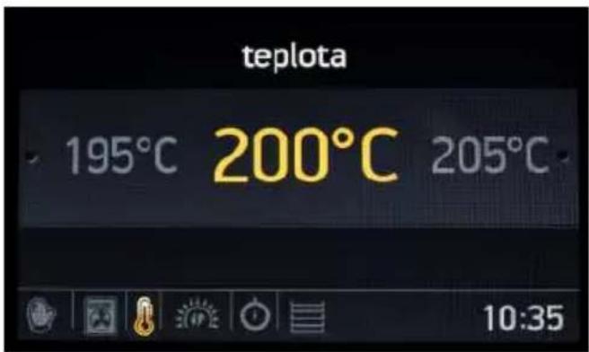 Kluge KTE1040B - Obrazovka počas behu/úpravy - 1