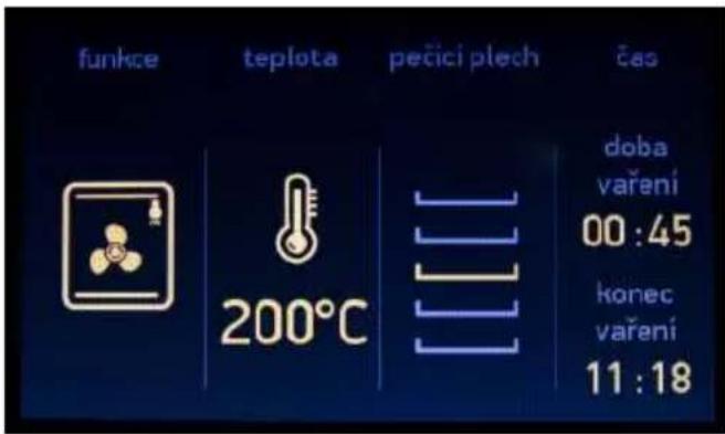 Kluge KTE1040B - Obrazovka počas behu/úpravy - 1
