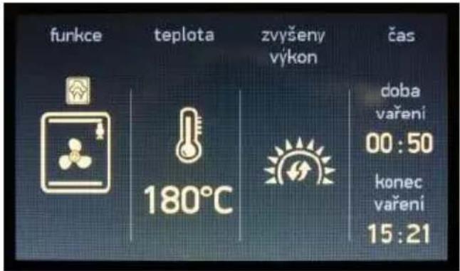Kluge KTE1040B - Doba ukončení pečení - 1