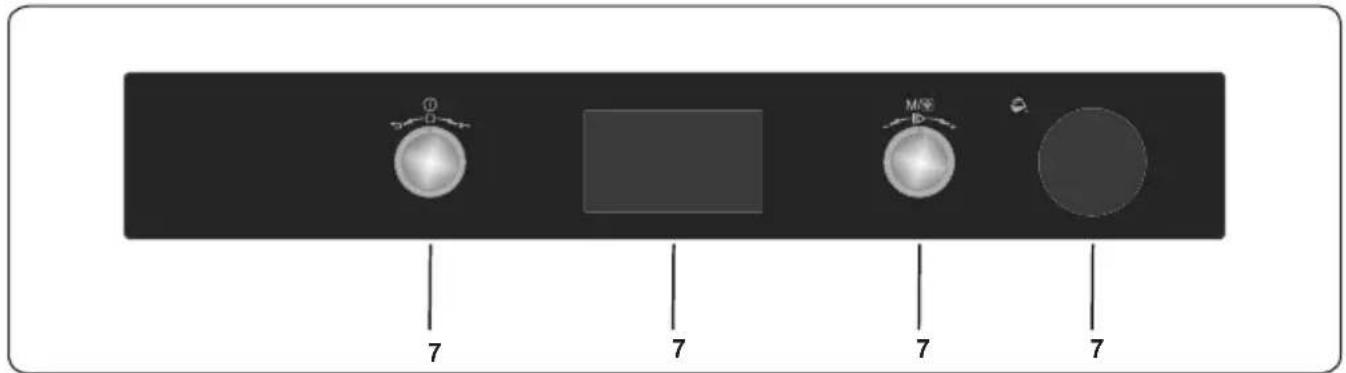 Kluge KTE1040B - Ovládací panel - 1