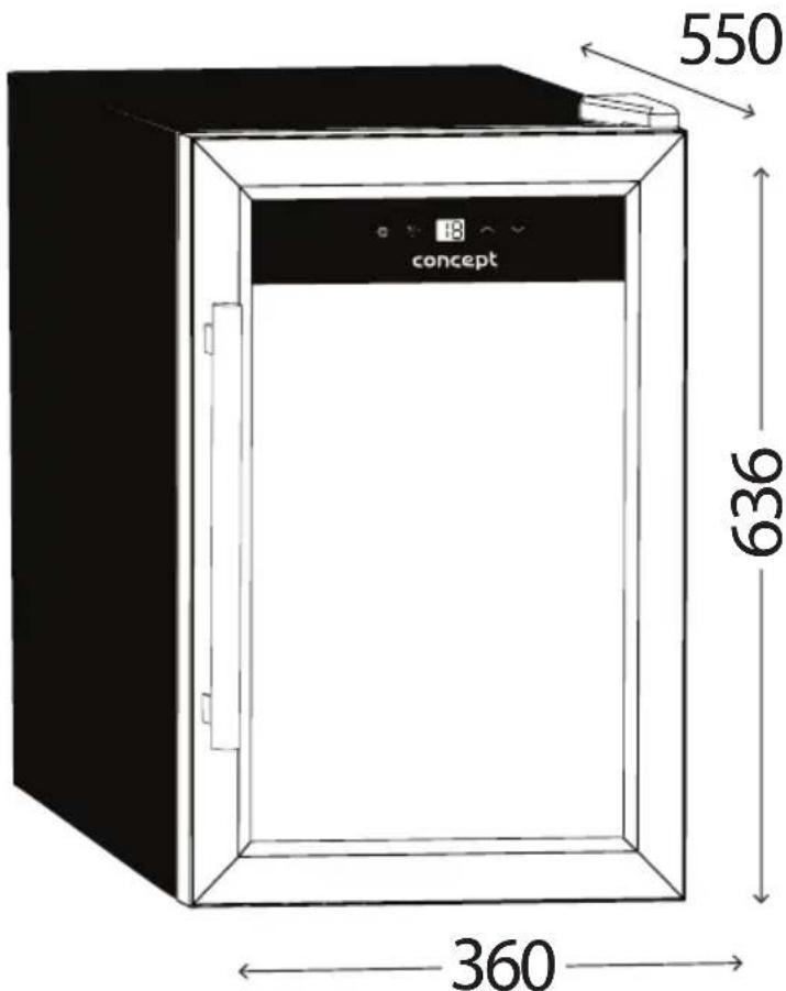 Concept VTE7015 - WYMIARY URZADZENIA - 1