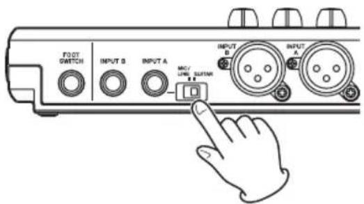 FOOT SWITCH INPUT B INPUT A INPUT B INPUT A MCC/LINE SQUINER L