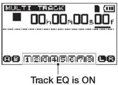 MULTI TRACK 00h00M00s00f Track EQ is ON