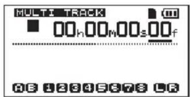 MULTI TRACK 00h 00m 00s 00f A8 12345678 LR