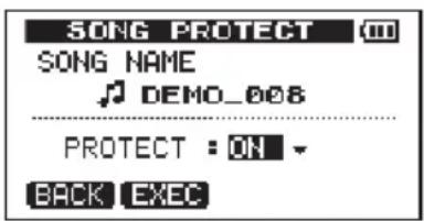 SONG PROTECT SONG NAME DEMO_008 PROTECT : ON BACK EXEC