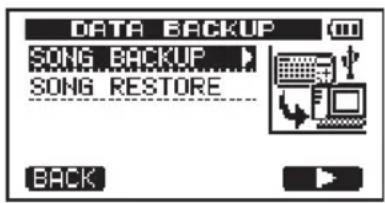 DATA BACKUP SONG BACKUP SONG RESTORE BACK