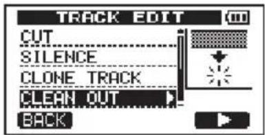 TRACK EDIT CUT SILENCE CLONE TRACK CLEAN OUT BACK
