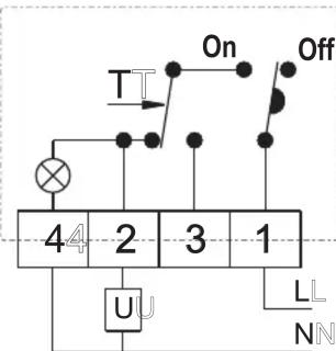 T On Off 44 2 3 1 U LL NN
