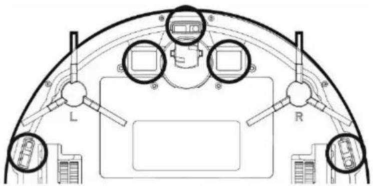 TESLA RoboStar iQ300 - SENZORY, NABÍJACÍ KONTAKTY A NABÍJACÍ ZÁKLADŇA - čistenie 1krát týždenne - 1