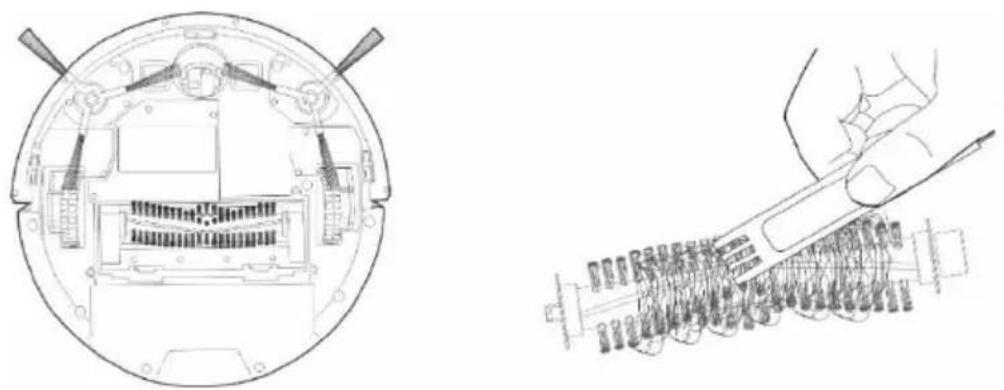 TESLA RoboStar T60 - Peria centrală principală de curățare și periile laterale - 1