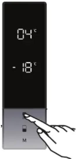 Romo RCN2379LD - Nastavenie teploty chladničky - 1