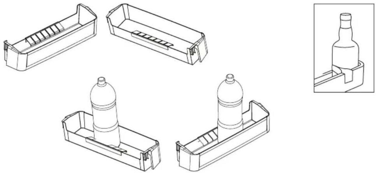 Romo RCS2232W - Stojan na láhve (pouze některé modely) - 1