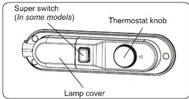 Romo RCS2232W - Nastavení termostatu chladicího a mrazicího prostoru: - 1