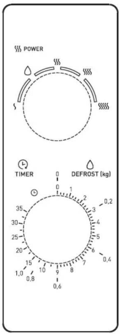 POWER TIMER 0 1 2 3 4 5 6 0.2 DEFROST (kg) 0.6 0.8 1.0 1.5 1.8 2.0 2.2 2.4 2.6 2.8 3.0 3.2 3.4 3.6 3.8 4.0 4.2 4.4 4.6 4.8 5.0 5.2 5.4 5.6 5.8 6.0 6.2 6.4 6.6 6.8 7.0 7.2 7.4 7.6 7.8 8.0 8.2 8.4 8.6 8.8 9.0 9.2 9.4 9.6 9.8 10.0 10.2 10.4 10.6 10.8 11.0 11.2 11.4 11.6 11.8 12.0 12.2 12.4 12.6 12.8 13.0 13.2 13.4 13.6 13.8 14.0 14.2 14.4 14.6 14.8 15.0 15.2 15.4 15.6 15.8 16.0 16.2 16.4 16.6 16.8 17.0 17.2 17.4 17.6 17.8 18.0 18.2 18.4 18.6 18.8 19.0 19.2 19.4 19.6 19.8 20.0 20.2 20.4 20.6 20.8 21.0 21.2 21.4 21.6 21.8 22.0 22.2 22.4 22.6 22.8 23.0