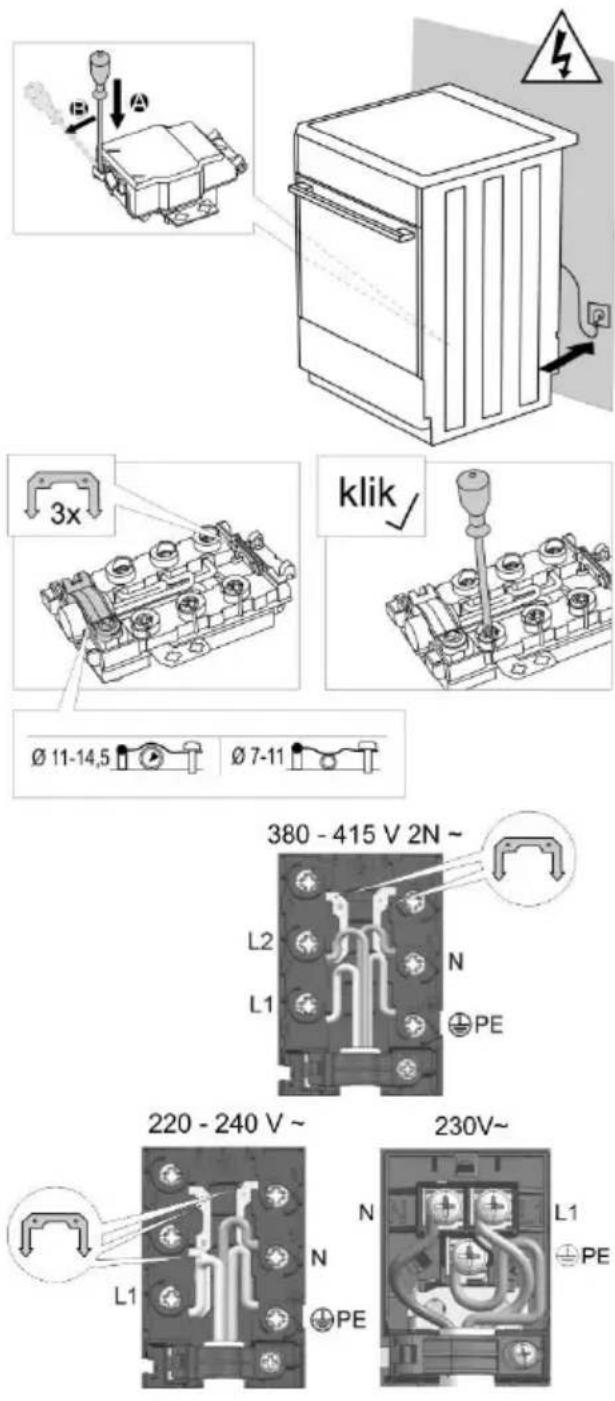 Mora K 662 BW - PŘIPOJENÍ K ELEKTRICKÉ SÍTI - 1