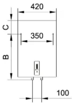 420 350 100 C B