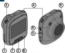 Technical diagram of a device with numbered parts for identification